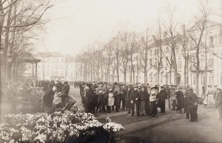 Der Kouter mit dem Musikpavillon